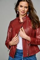 Bravo Women's Leather Jacket | Derimod