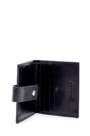 Men's Black Leather Wallet | Derimod