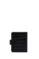 Men's Black Leather Card Holder | Derimod