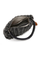 Women's Gray Accessory Detailed Plush Shoulder Bag | Derimod