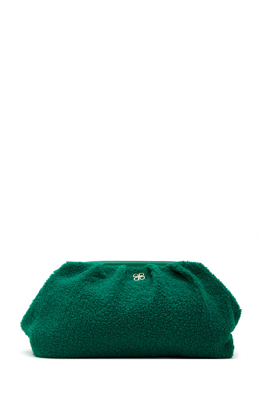 Women's Green Plush Crossbody Bag
