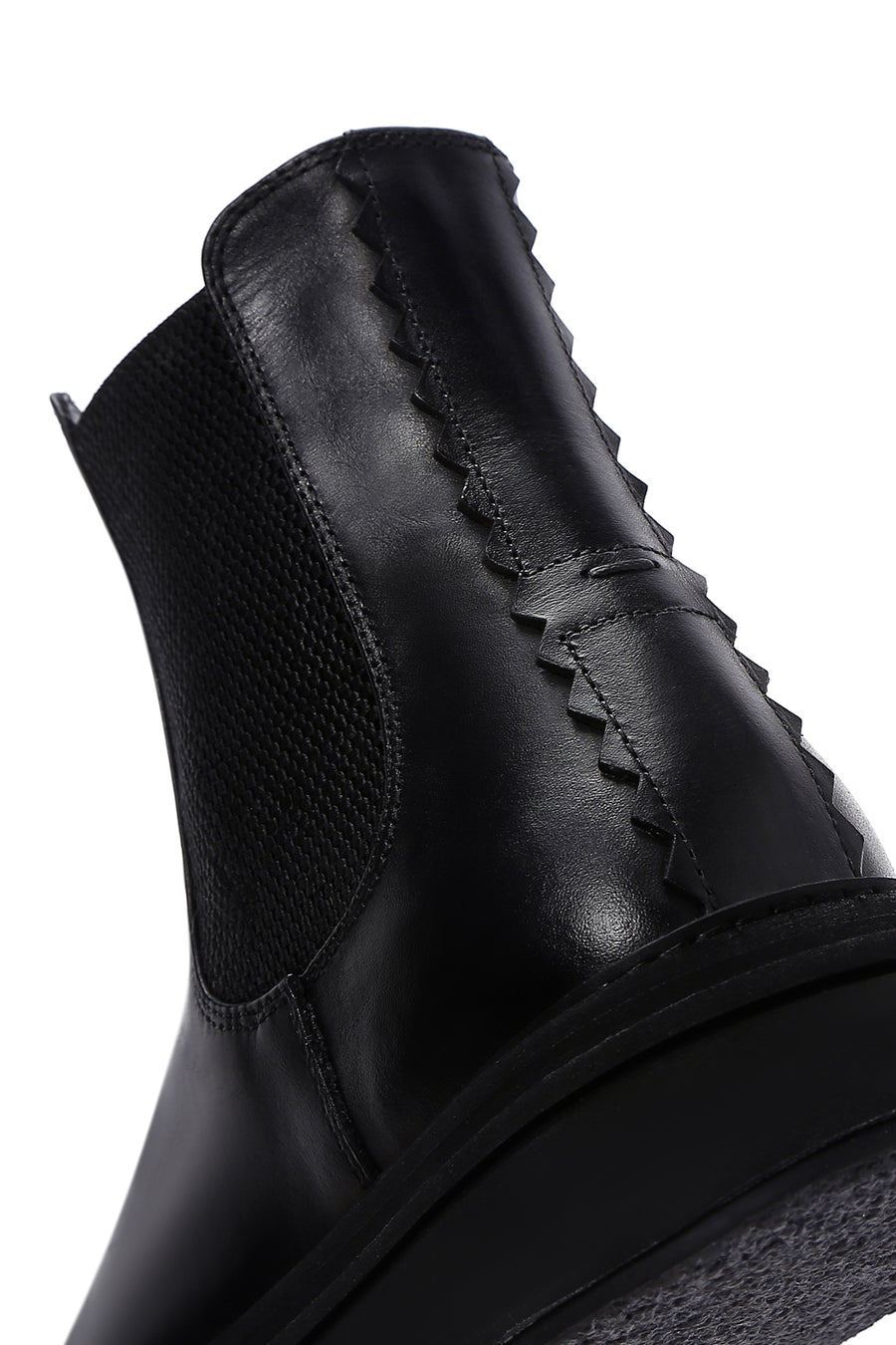 Men's Black Leather Chelsea Boots