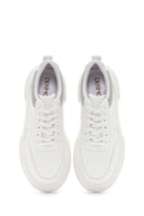 Women's White Thick Soled Stone Sneaker | Derimod