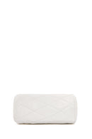 Women's White Long Strap Quilted Crossbody Bag | Derimod