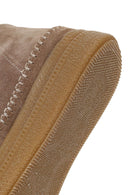 Woman Mink Lace-Up Thick-Soled Suede Teddy Boots | Derimod