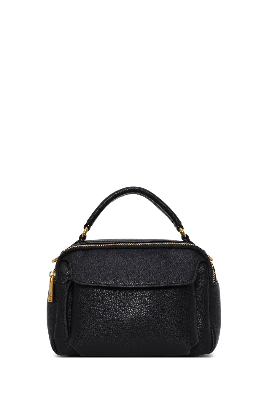 Woman Black Long-Strap Crossbody Bag