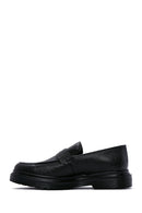 Men's Black Leather Casual Loafer | Derimod