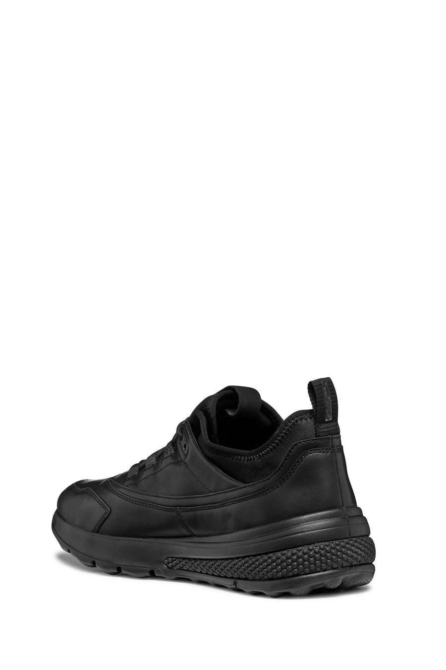 Geox Erkek Siyah Spherica Bağcıklı Deri Sneaker
