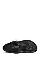 Birkenstock Men's Black Flip Flops Gizeh Eva Slippers | Derimod