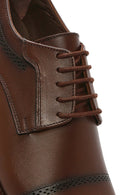 Men's Brown Laced Leather Classic Shoes | Derimod