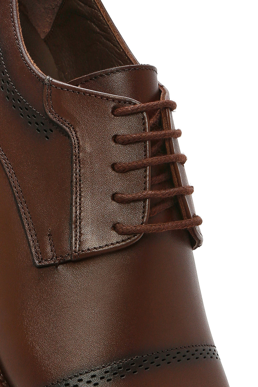 Men's Brown Laced Leather Classic Shoes
