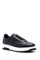 Men's Leather Elastic Sneaker | Derimod