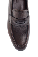 Erkek Kahverengi Deri Klasik Loafer | Derimod