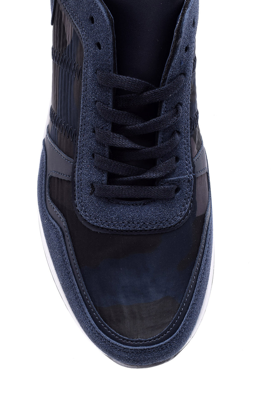 Men's High-Sole Leather Sneaker