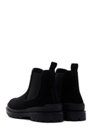 Men's Black Casual Chelsea Suede Leather Boots | Derimod