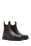 Men's Brown Leather Chelsea Boots | Derimod