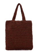 Women's Orange Knitted Shoulder Bag | Derimod