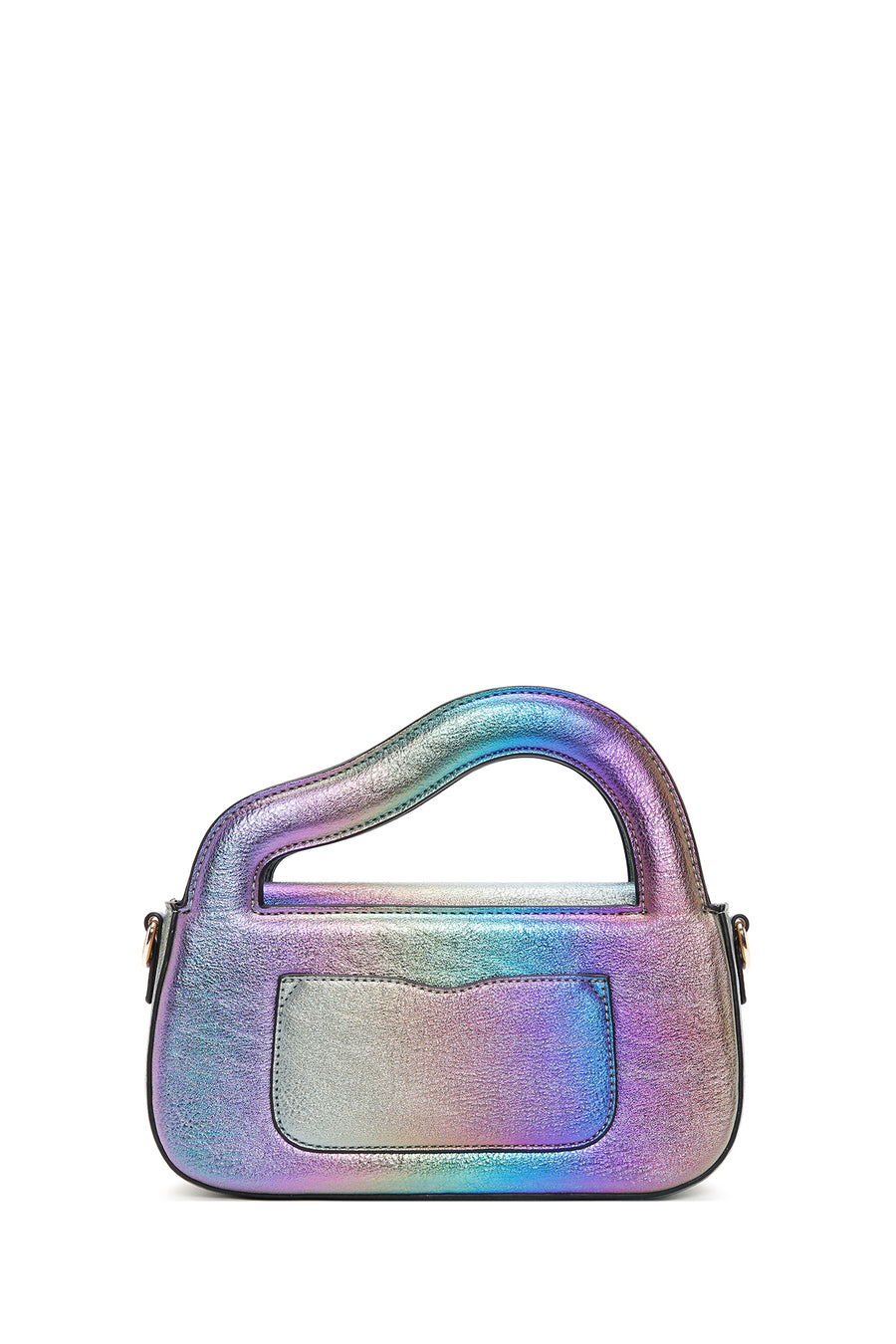 Women's Multicolored Long Strap Metallic Crossbody Bag