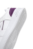 Women's White Leather Thick Soled Sneaker | Derimod