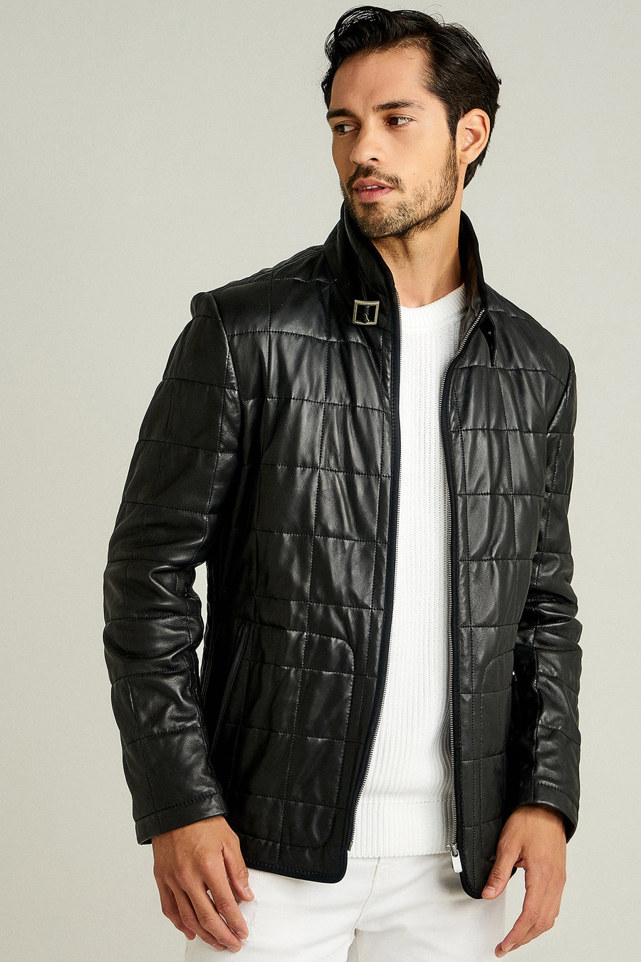 Asensio Men's Leather Jacket 18WGD6293ZR | Derimod