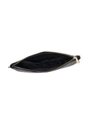 Woman Black Chain-Strap Patterned Clutch Bag | Derimod