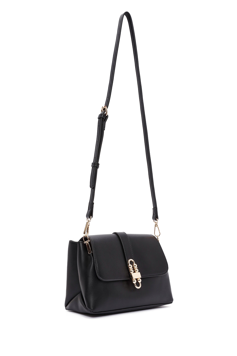 Women's Black Long Strap Shoulder Bag