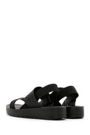 Women's Black Thick Soled Sandals | Derimod