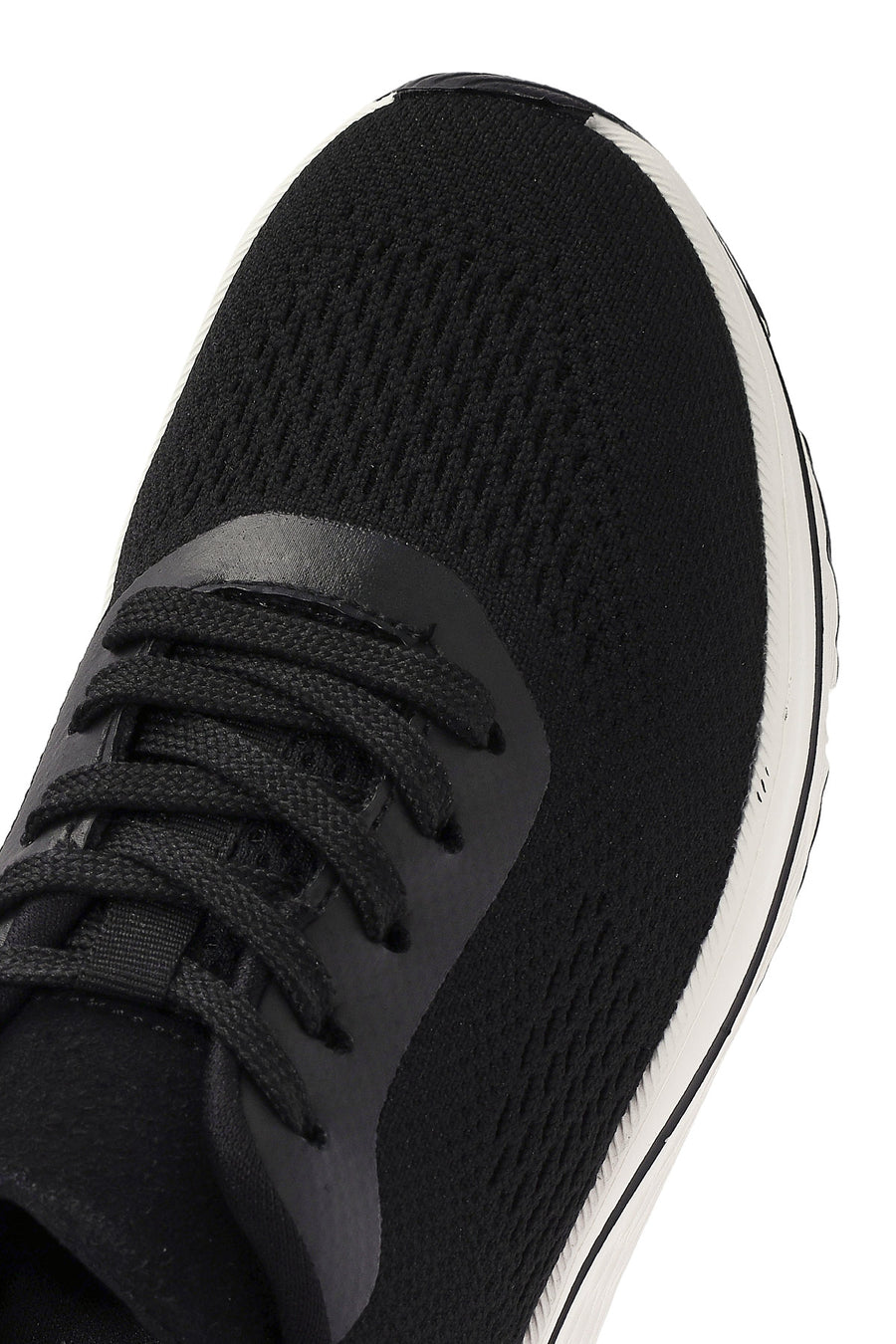 Derimod Zero Women's Black Lace-Up Thick Soled Sneaker