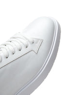 Men's White Leather Sneaker | Derimod