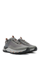 Skechers Men's Grey Brockmont Lace-Up Fabric Sneakers | Derimod