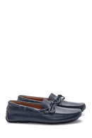 Erkek Lacivert Deri Casual Loafer | Derimod