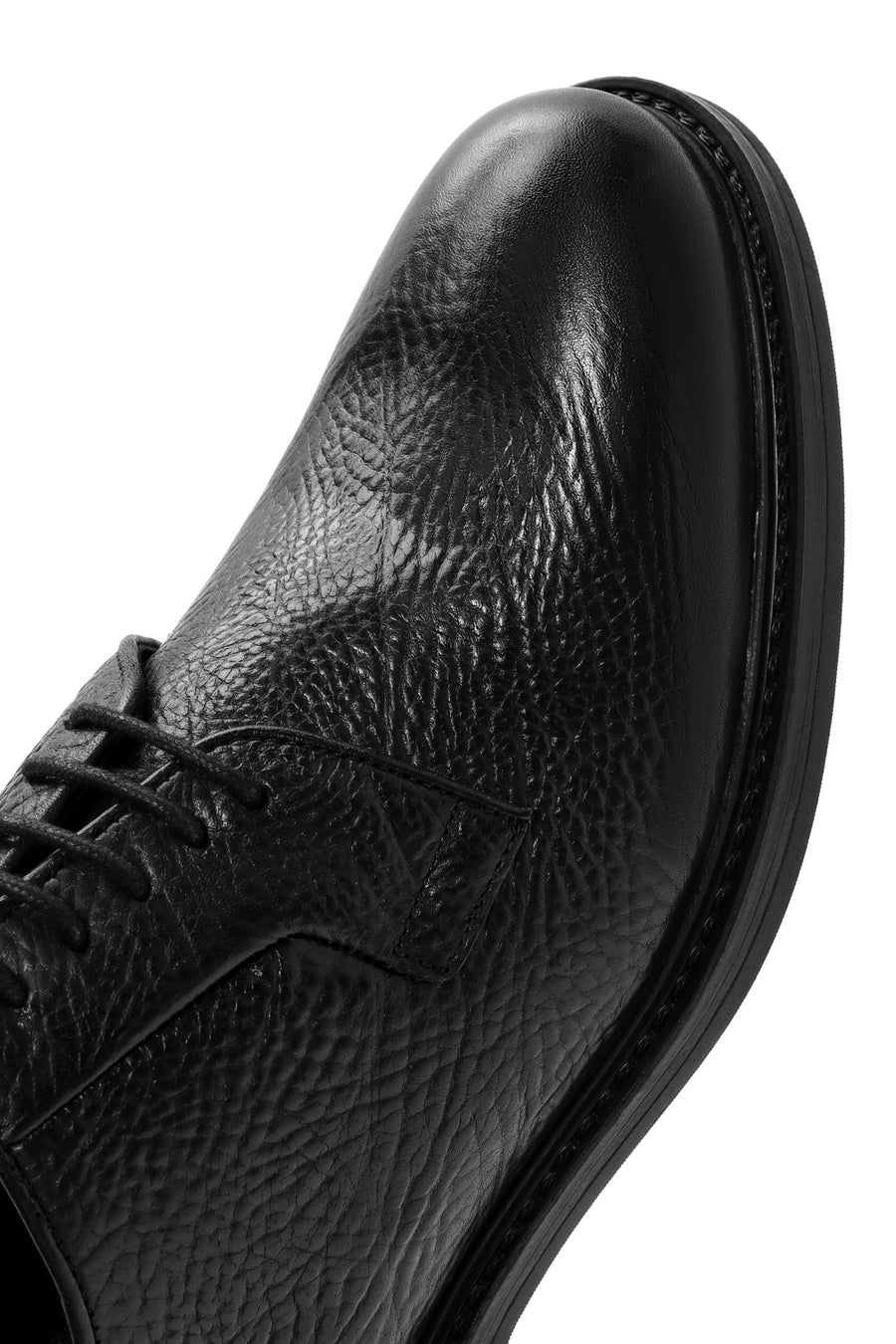 
Men's Black Lace-Up Leather Classic Shoes
