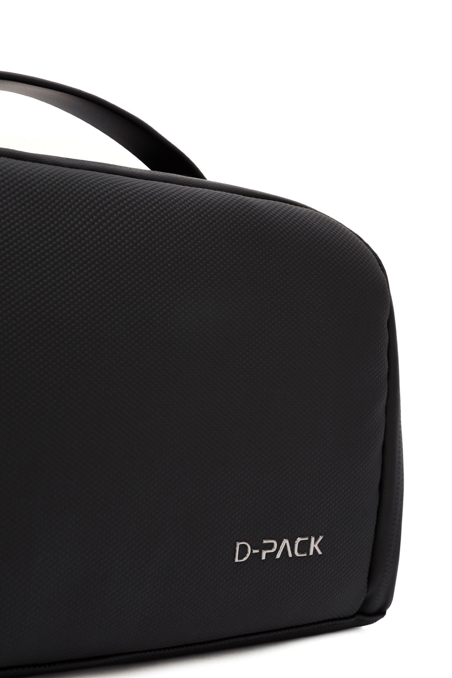 D-Pack Men's Black Fabric Handbag