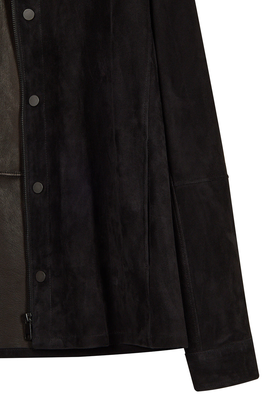Olise Male Black Suede Jacket