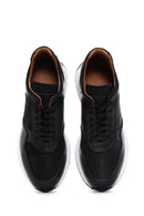 Men's Black Leather Sneaker | Derimod