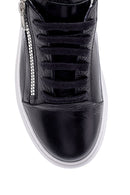 Men's Leather Zipper Detailed Sneaker | Derimod