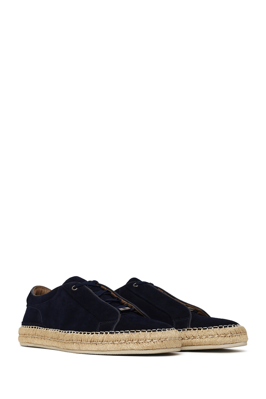Male Navy Thick-Soled Suede Leather Sneaker