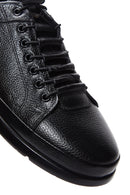 Men's Black Leather Casual Sneaker | Derimod