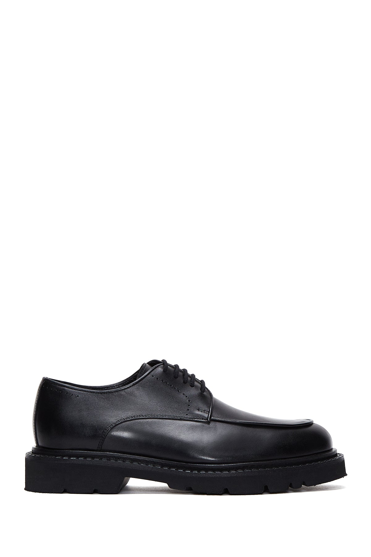 Men's Black Leather Casual Shoes 23WFD617018 | Derimod