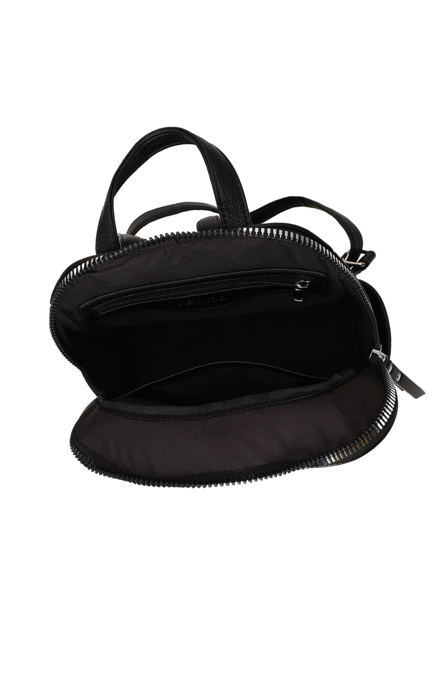 Woman Black Printed Backpack