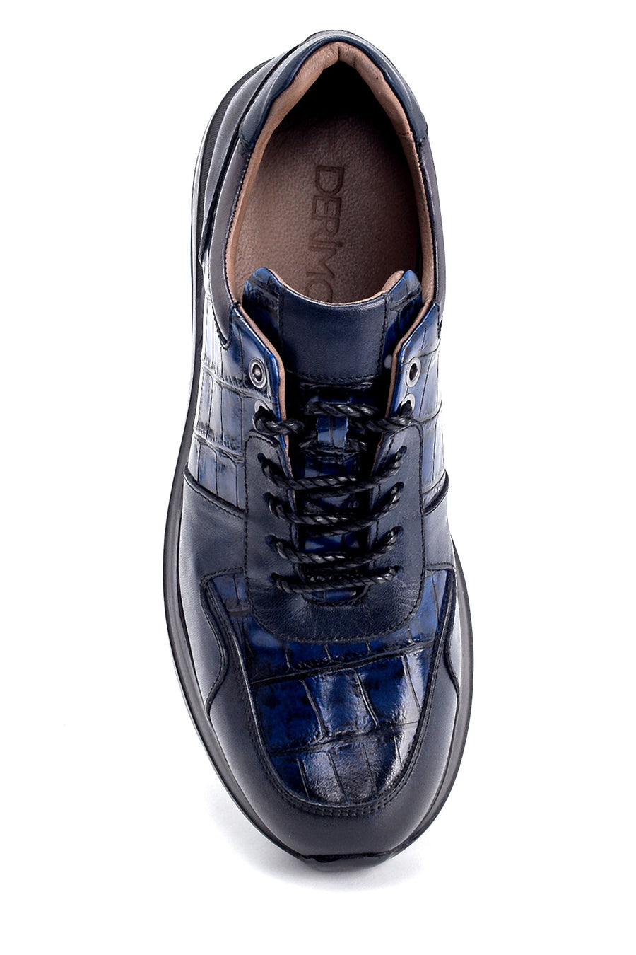 Men's Leather Crocodile Patterned Sneaker