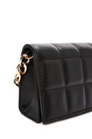 Women's Black Long Chain Strap Quilted Crossbody Bag | Derimod