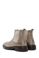 Men's Mink Nubuck Leather Casual Chelsea Boots | Derimod