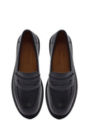 Kadın Siyah Deri Maskülen Loafer | Derimod