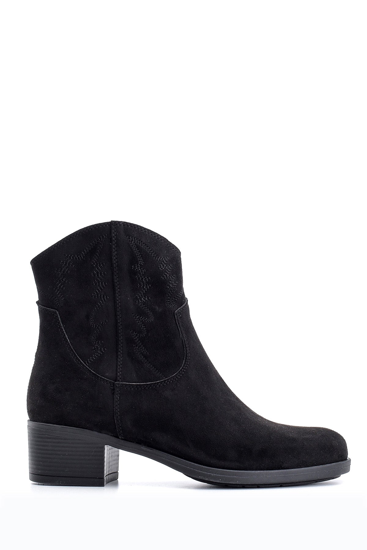 Women's Suede Heeled Boots 19WFE155010 | Derimod