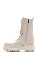 Women's Beige Thick Soled Boots | Derimod