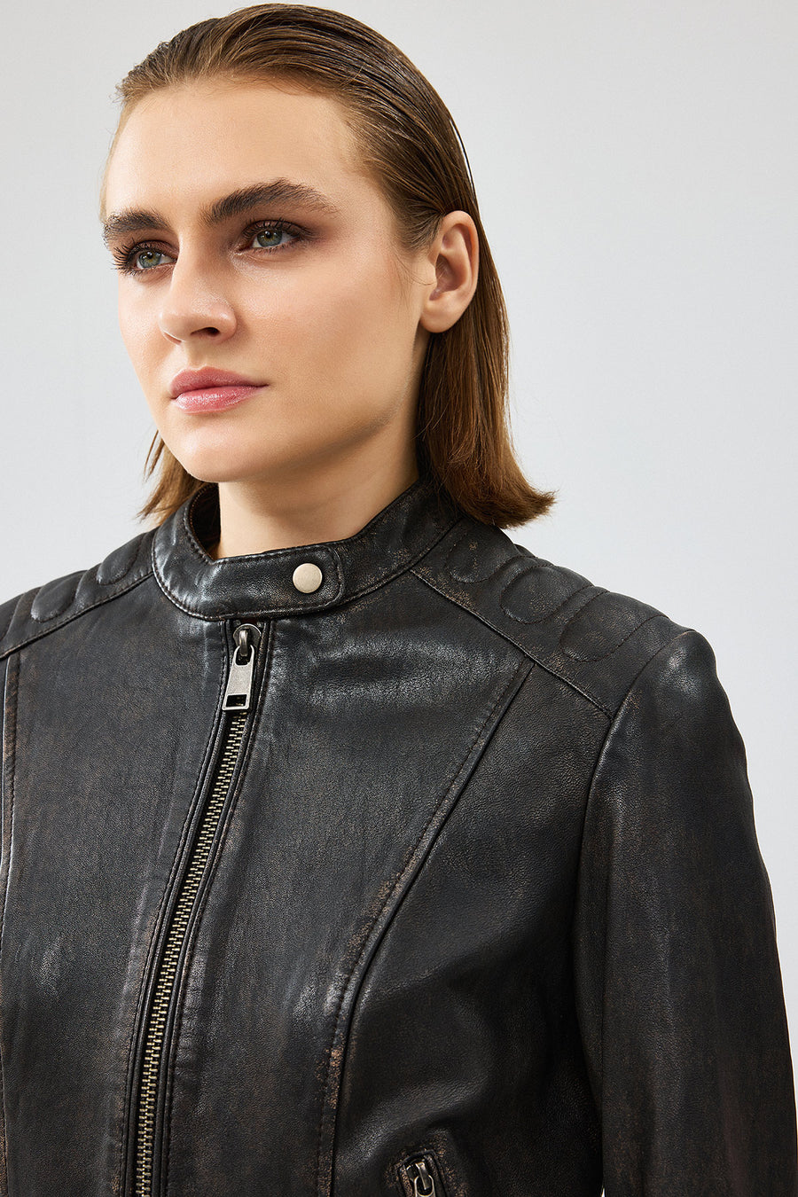 Weekend Women's Brown Vintage Leather Jacket