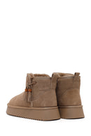 Woman Mink Thick-Soled Suede Teddy Boots | Derimod