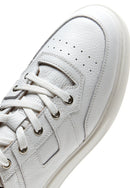 Men's White Leather Sneaker | Derimod