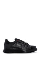 Men's Black Leather Detailed Sneaker | Derimod